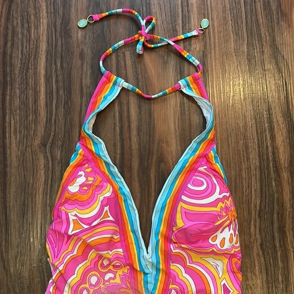 Trina Turk Morning Sunrise Plunge One Piece - Picture 9 of 14